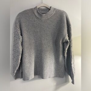 Vince Camuto Large Gray Women's Long Sleeves Sweater
